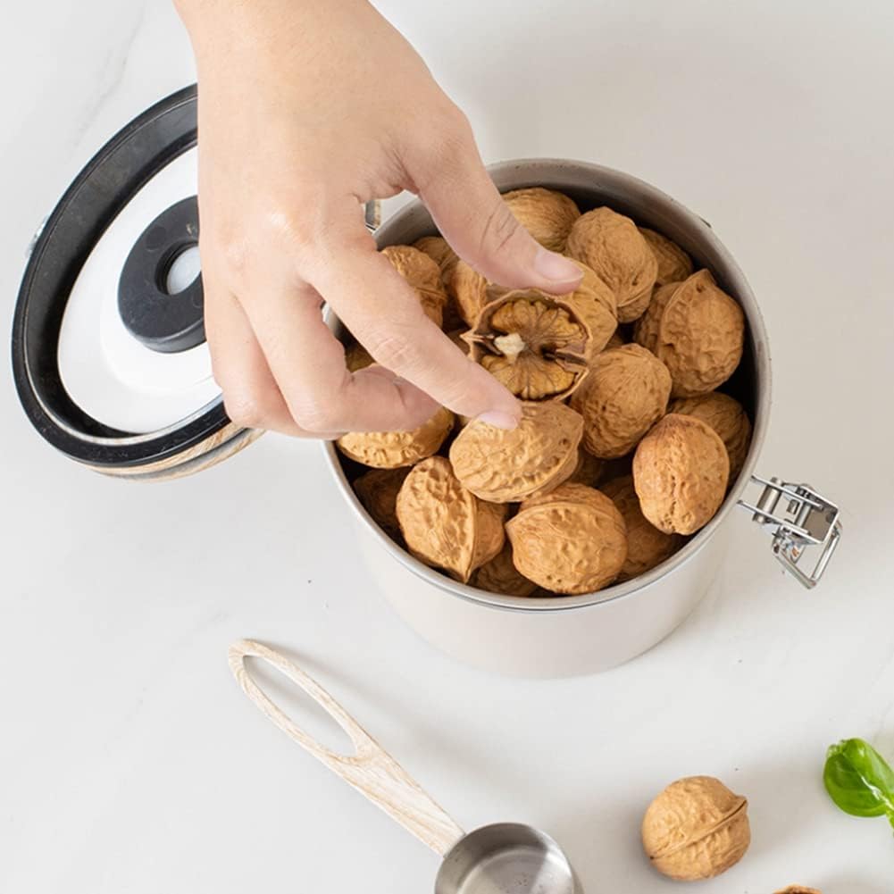 (Green) Coffee Container - Coffee Jar - 1.8L - Coffee Container Storage Jar - Coffee Container - Airtight Coffee Container with CO2 Valve - green green