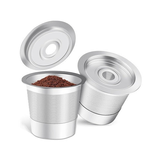 2-Pack Reusable K-Cup Coffee Pod for Keurig Brewers - Premium 304 Steel Refillable Coffee Filter for Superior Crema